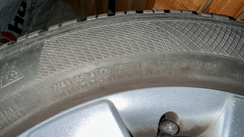 Winterräder 205/55 R 16 VW Radkappen, Continental, Bridgestone in Neuenburg am Rhein