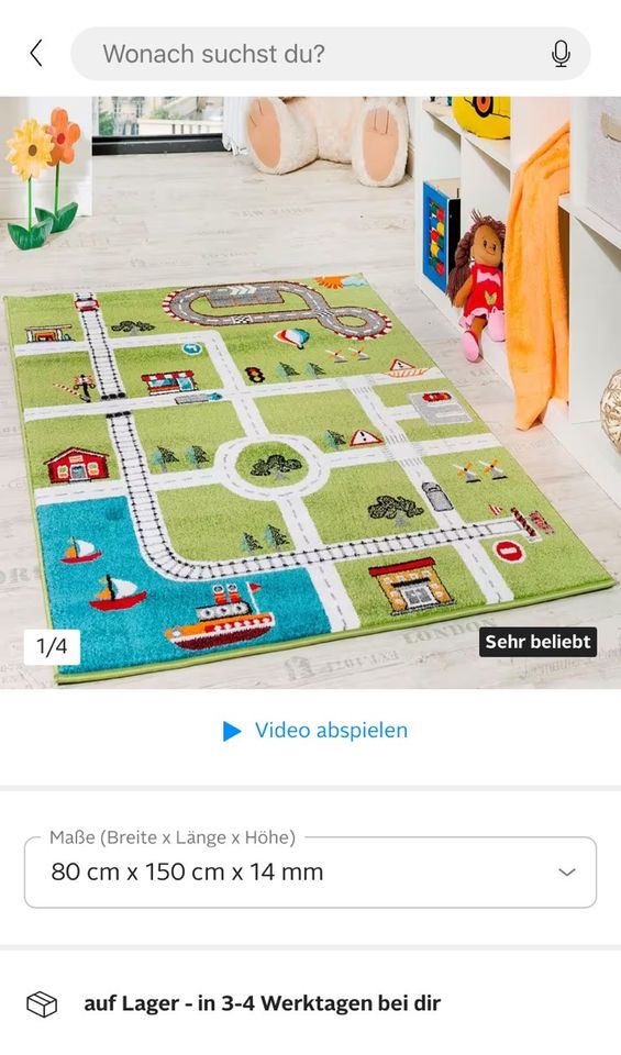 Autoteppich, Spielteppich in Süderau