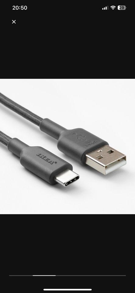 Ikea LIVBOJ LILLHULT Ladegerät kabellos induktiv USB C Kabel in Esslingen