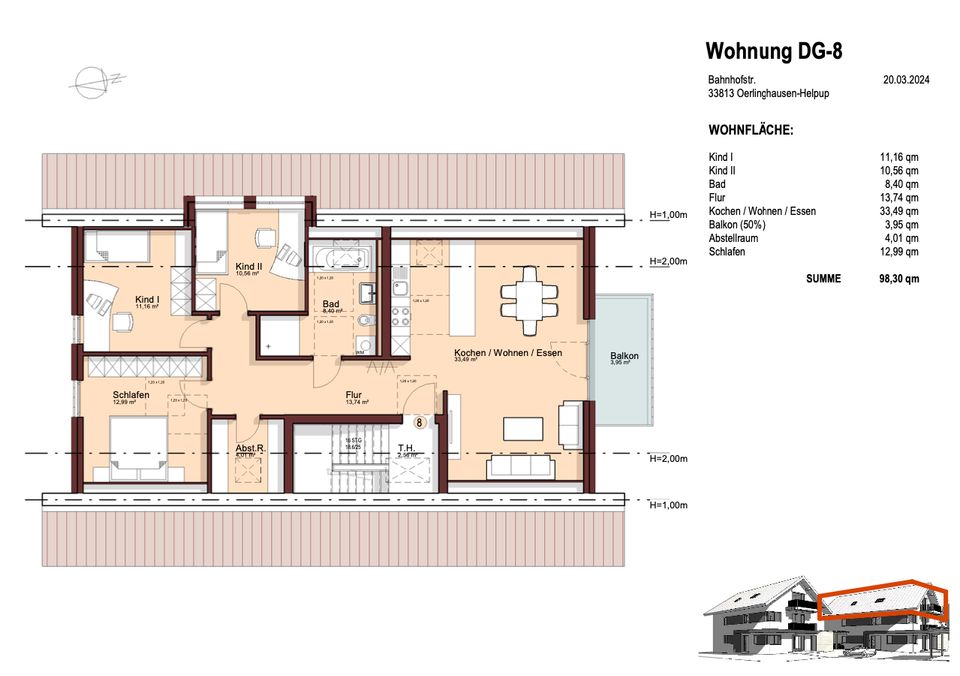 Neubau-QUARTIER in Helpup! Exklusive Maisonette Wohnung EG+OG in Oerlinghausen