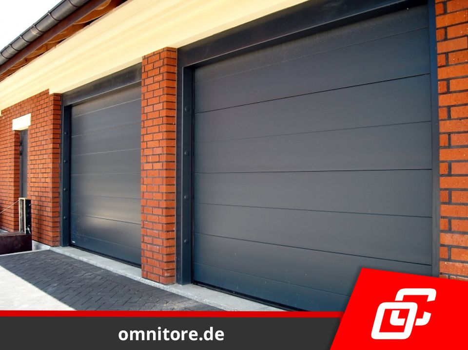 KOSTENLOSE VERSAND Silber Sektionaltor nach Maß Tor 2750 x 2250 mm Schiwngtor Segmenttor für Garage Carport Kipptor aus Polen optional mit Tür Antrieb Fenster - GARAGENTOR KONFIGURATOR in Görlitz