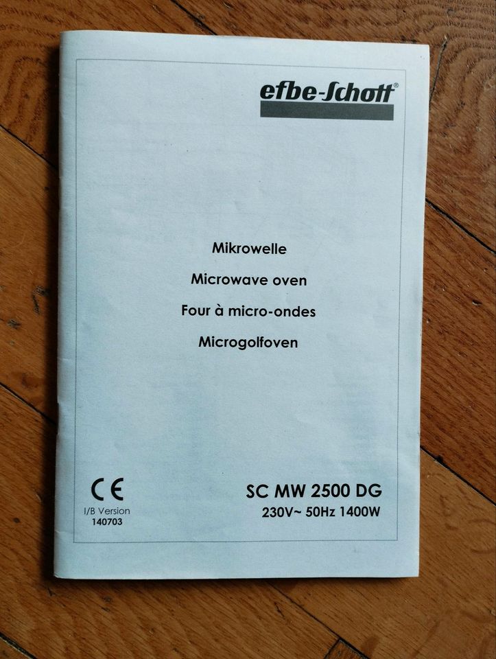 Retro-Mikrowelle Marke EfBe Schott + Grillfunktion in Jena
