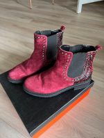 Boots, Stiefeletten, Wildleder, Stiefel, rot, Bordeaux, 38 Dresden - Blasewitz Vorschau