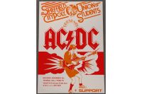 Poster AC/DC Live Konzert Plakat Sheffield 1978 acdc bon scott Hessen - Felsberg Vorschau