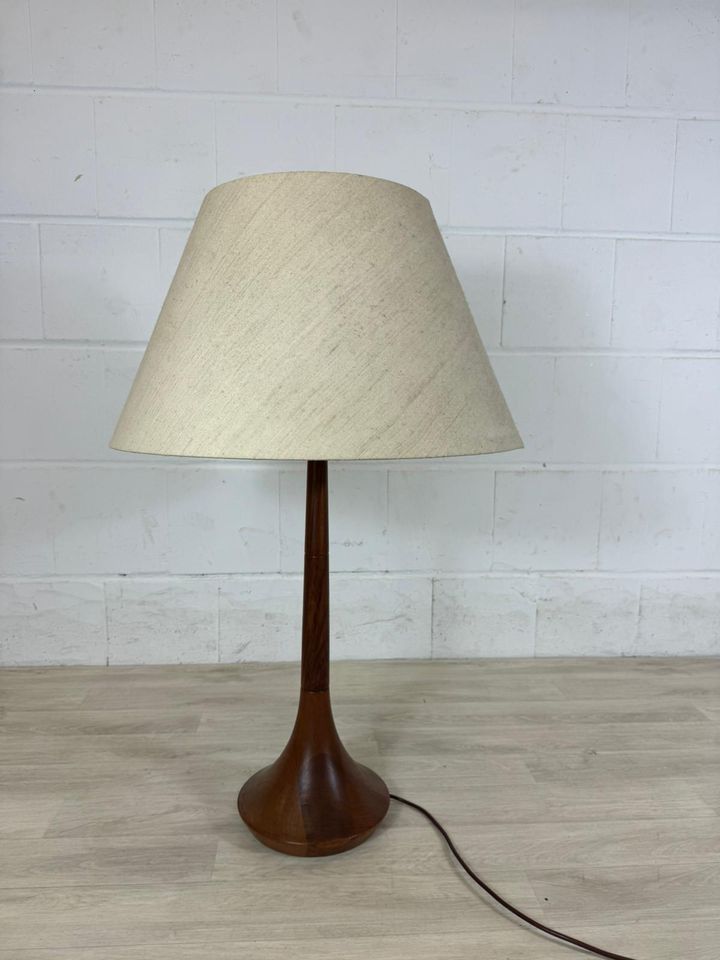 Vintage Teak danish Tisch-Lampe lamp mid century 60er 70er in Delmenhorst