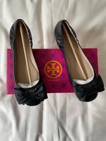 Tory Burch Ballerinas mit Schleife Leder schwarz Gr. 39 Baden-Württemberg - Sindelfingen Vorschau
