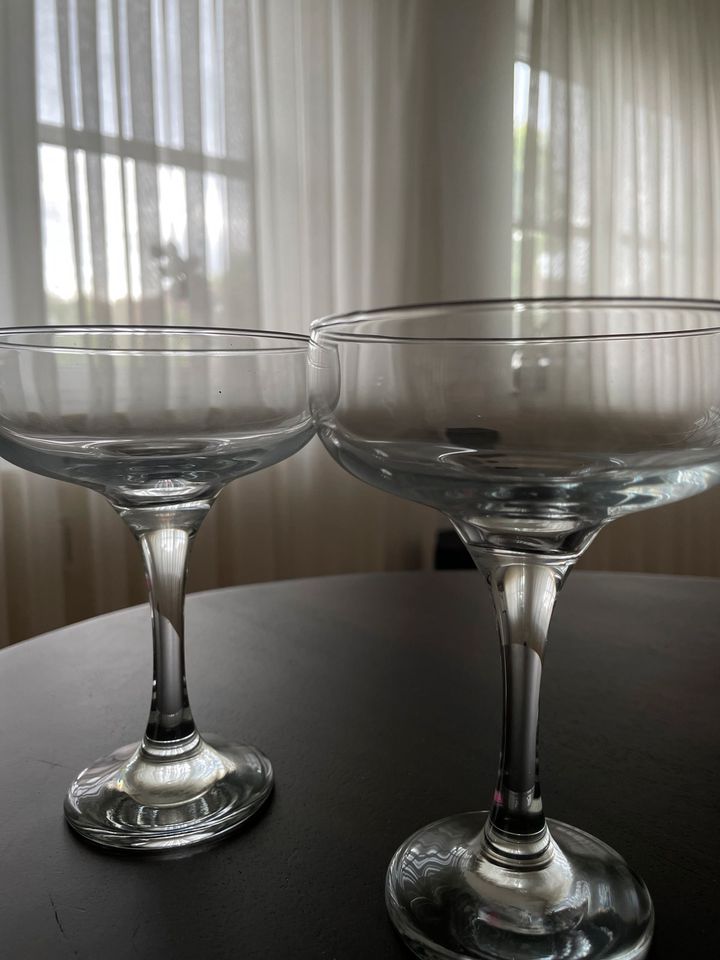 6 Martini Gläser/Cocktail Gläser/ Champagner Gläser in Gäufelden