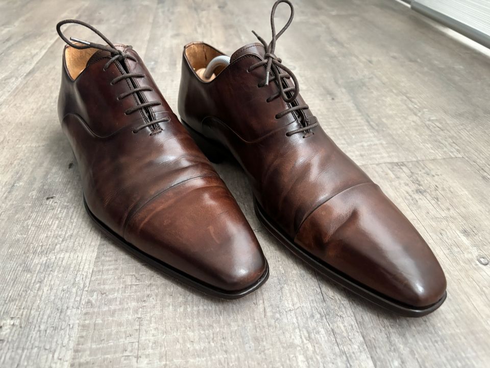 MAGNANNI Herrnschuhe Businessschuhe Leder / Gr. 44,5 Farbe braun in Porta Westfalica