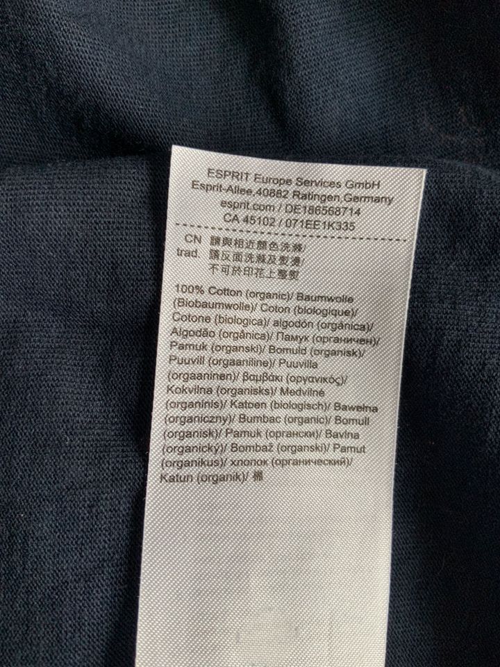 Esprit Shirt kurzarm 100 % organic Baumwolle dunkelblau Rosé in Ingolstadt