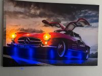 Mercedes slr sl cabrio bild poster portrait mit led  90*69cm Nordrhein-Westfalen - Gelsenkirchen Vorschau
