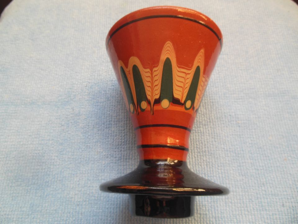 Alter Keramik Kerzenhalter, gebraucht aber gut erhalten in Wehretal