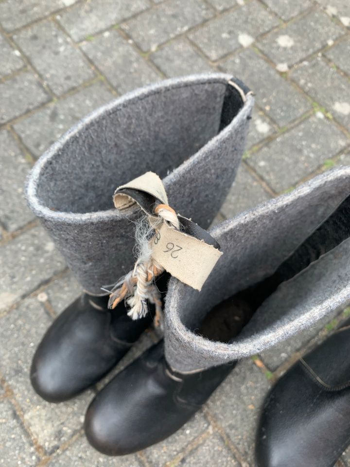 NVA Wachstiefel / Filzstiefel, sehr guter Zustand in Großräschen