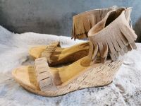 Minnetonka Plateau Kork Sandalen Boho Fransen Gr. 40 NEU München - Altstadt-Lehel Vorschau