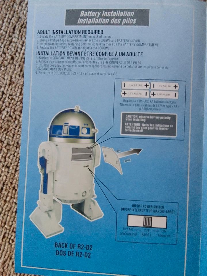 XL Jakks Pacific Deluxe R2-D2 Roboter Licht, Sound,Bewegung 50 cm in Berlin