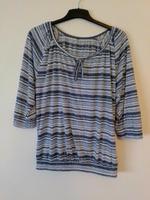 Shirt/3/4 Arm /Gr 46/48 /Blau+Weiß /Frühling /leicht/Damen Hessen - Neuhof Vorschau
