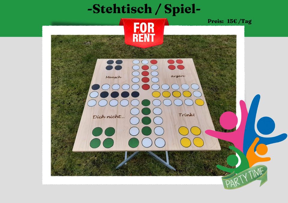 Stehtisch mieten, Trinkspiel Partyspiel Spiel in Spahnharrenstätte