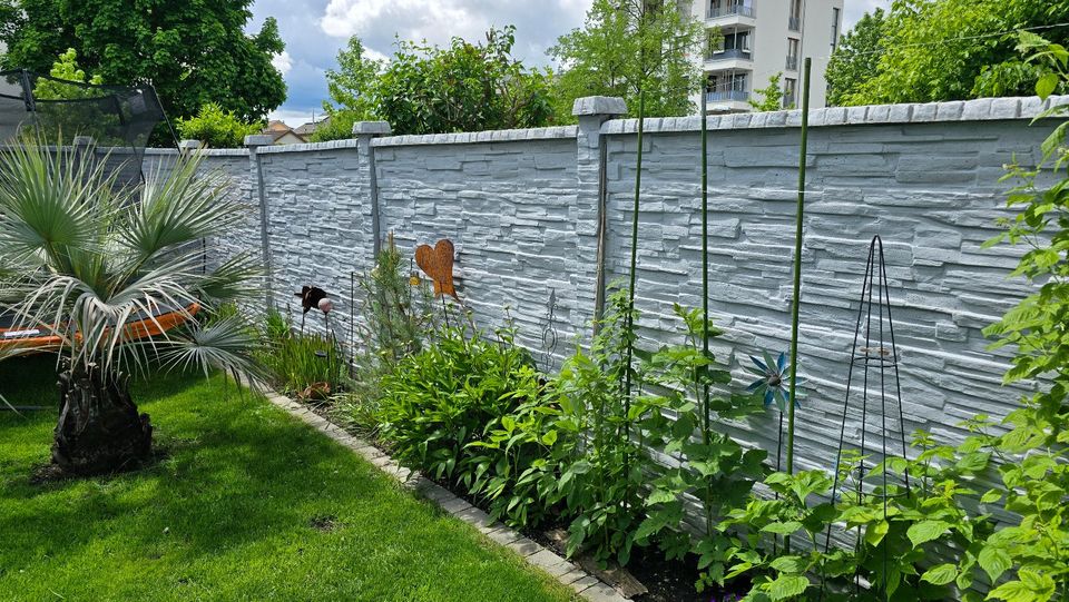 BETONZAUN Höhe:2,0 m Sichtschutz Montage Pauschalpreise Zaun in Uelsen