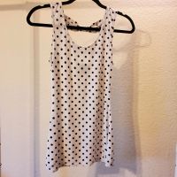 Polka Dot Weiß/Schwarz Top Niedersachsen - Vechta Vorschau