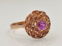 Antiker Russischer Pink Turmalin Ring 583 Gold 14 k Art Déco Niedersachsen - Reinstorf Vorschau