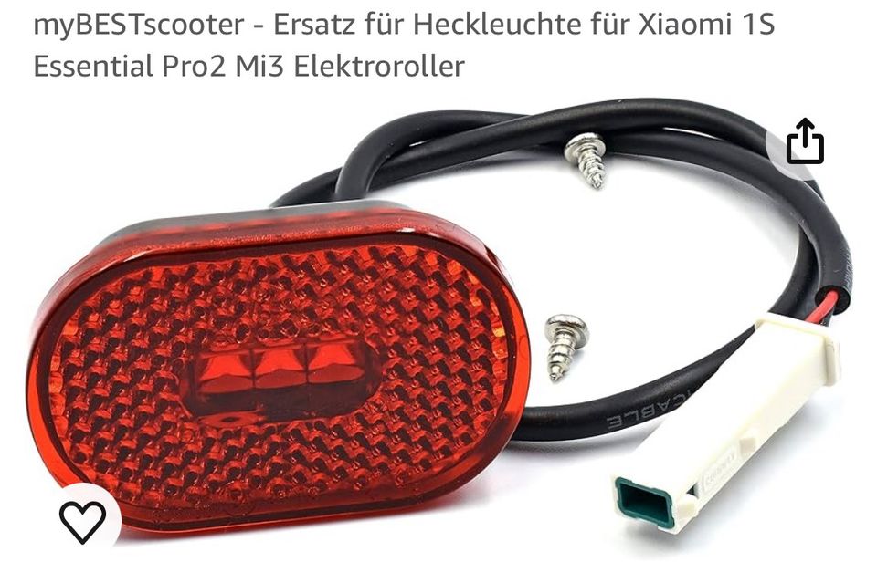 Scooter Rücklicht in Kirchentellinsfurt