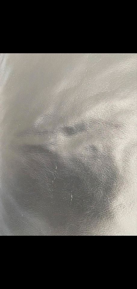 Echtleder Ecksofa in Farbe schwarz in Nersingen