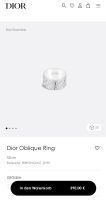 Originaler Dior Ring (Original Preis 390€) Frankfurt am Main - Innenstadt Vorschau