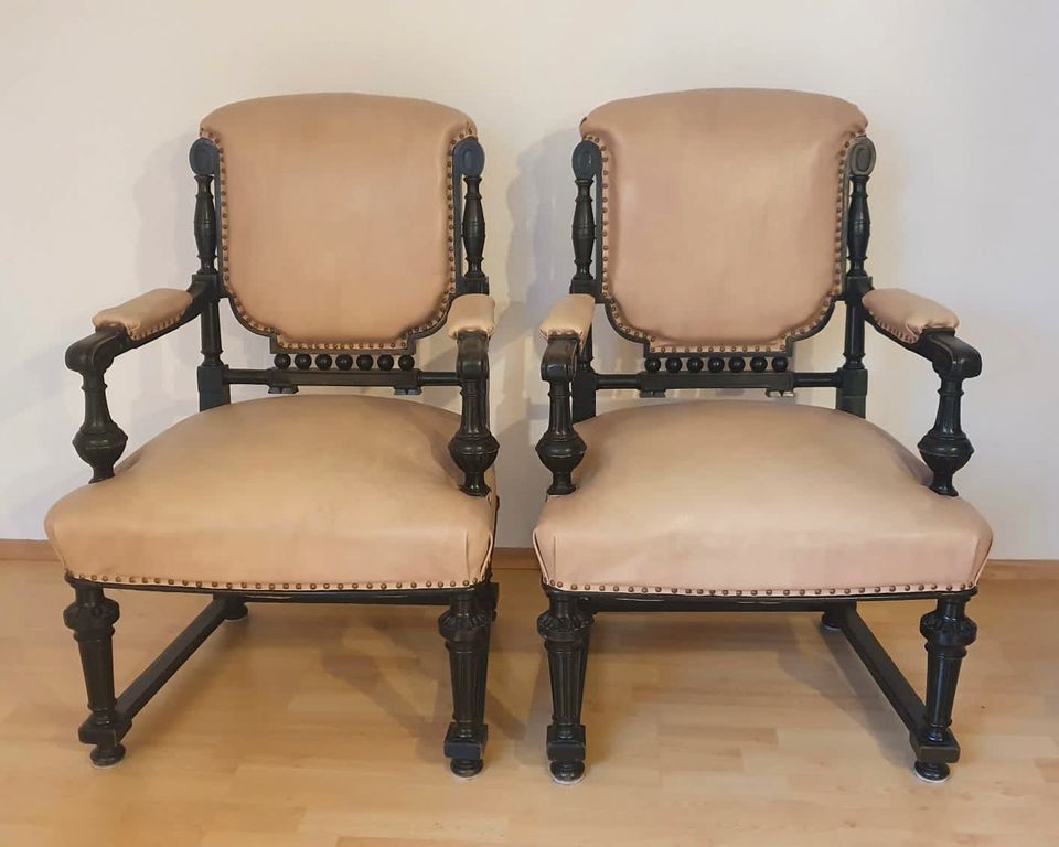 4 antike  Stühle, 2 mit Lehne (Historismus, Gründerzeit) in Nürnberg (Mittelfr)