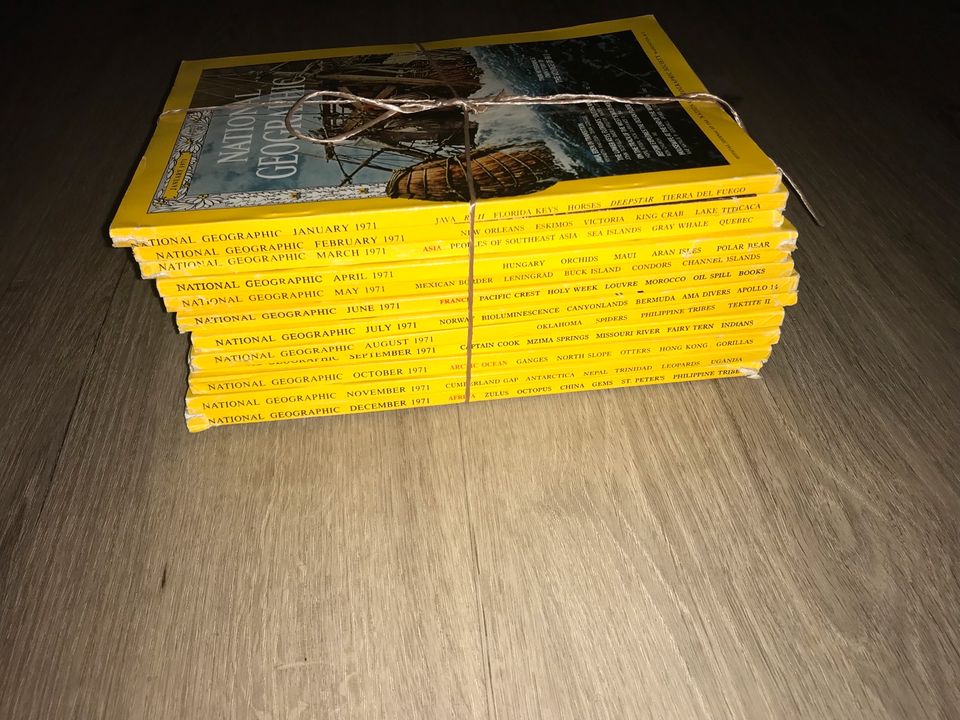 National Geographic Hefte 1968-1972 fast Vollständig in Mühlhausen