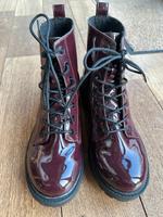 Boots Lack Gr. 41 bordeauxrot dunkelrot keine Dr. Martens Hessen - Elbtal Vorschau