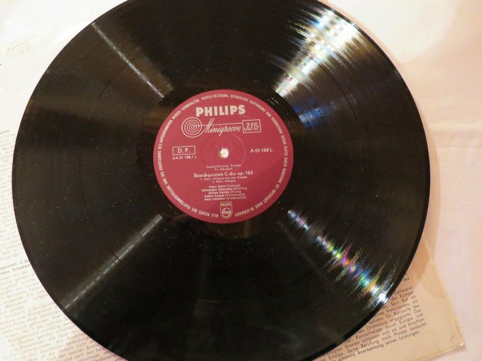 Schallplatte Franz Schubert, Casals-Festival, Prades. Vinyl in Warngau