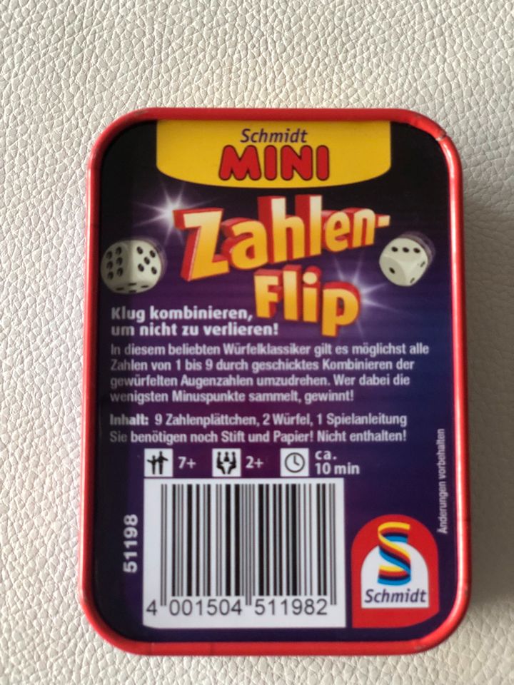 Verschenken das Spiel Zahlen-Flip (Schmidt Mini) in Oberursel (Taunus)