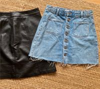 Zara Nakd Jeansrock Knopfleiste Fransen Lederrock 36 S M Bonn - Bad Godesberg Vorschau