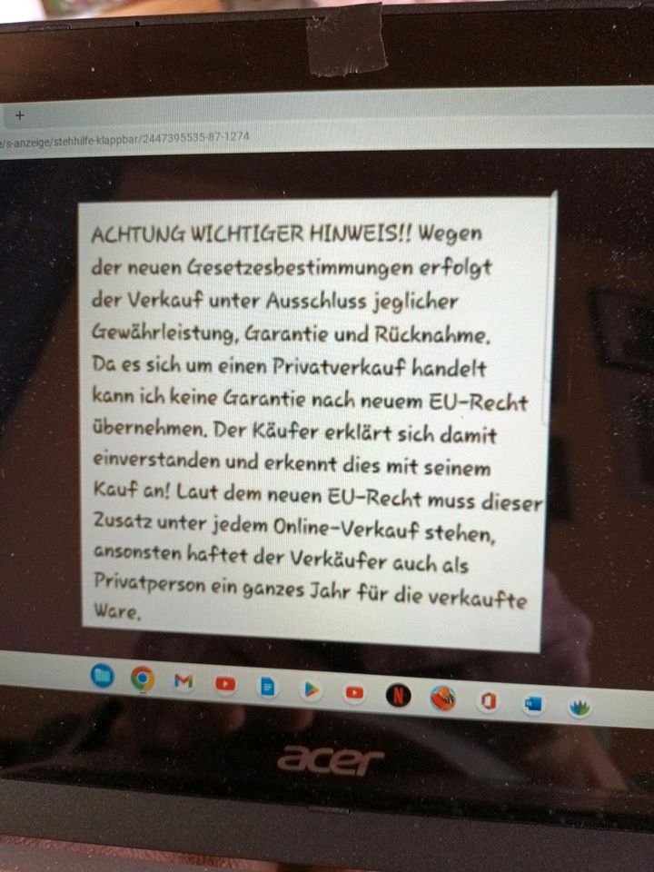 Alte Dezimalwaage. Kartoffelwaage. 50er Jahre. Gebraucht. in Extertal