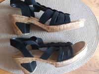 Rieker Sandalen Gr. 39 schwarz mit Absatz Bayern - Langquaid Vorschau