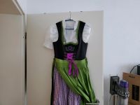 FAST NEU Dirndl 36 mit Schürze und Bluse schwarz grün lila Nordrhein-Westfalen - Siegburg Vorschau