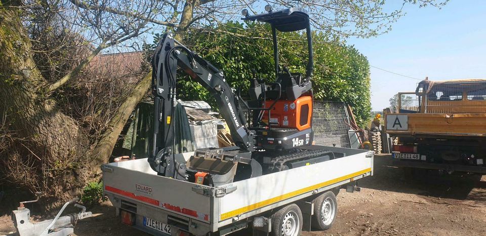 Eurocomach ES 14 Minibagger leihen mieten in Kempen