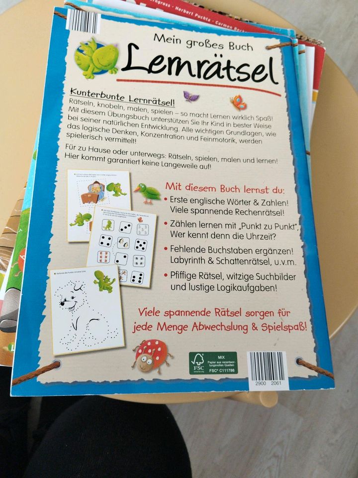 Lernrätsel Buch - Knobeln - Lernen - Spielen - Malen in Bad Laasphe