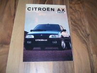 Citroen AX Zubehör Prospekt von 7/1991 sehr selten + neuwertig!! Niedersachsen - Göttingen Vorschau