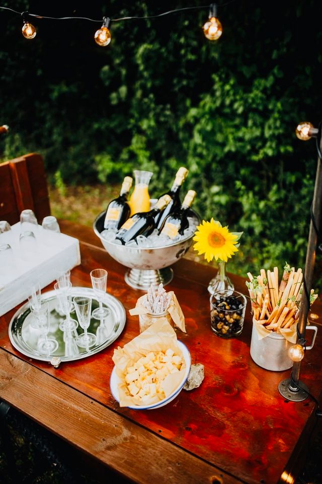 Prosecco Rad Hochzeit Sektempfang Trauung mieten in Sommerhausen Main