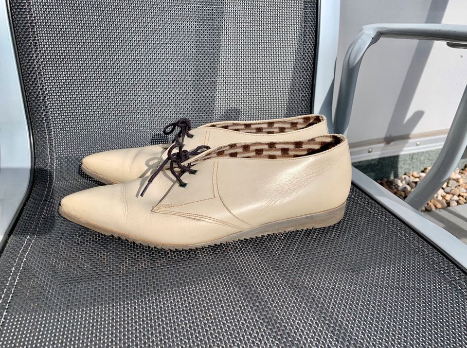 ❤️ Originale Lederschuhe 60er Jahre Mottoparty Größe 40 ❤️ in Naumburg (Saale)