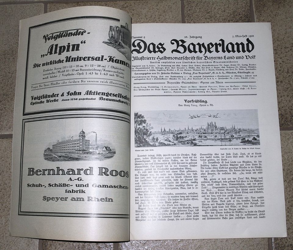 Das Bayerland 1925 /9 Illustrierte Halbmonatschrift Bayern*Speyer in Oy-Mittelberg