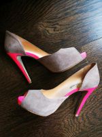 High Heels Pumps Impressionen Wildleder beige pink neon Nordwestmecklenburg - Landkreis - Herrnburg Vorschau