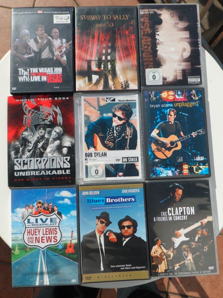 90 Musik DVD`s Rock, Metal, Iron Maiden, U2, AC/DC, Deep Purple in Ludwigshafen