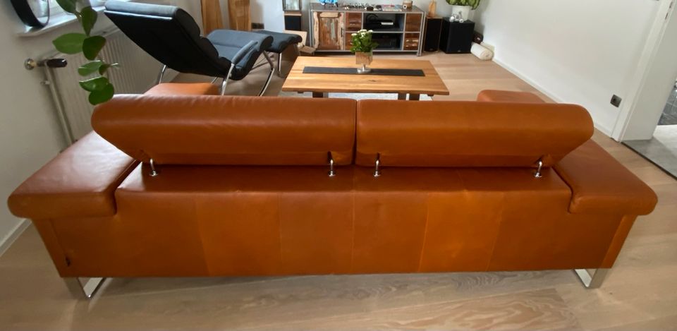 Ledercouch/Ledersofa Cognac in Gaggenau