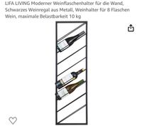 Weinregal Wand schwarz Metall Leipzig - Meusdorf Vorschau