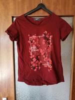 T-Shirt von Cecil, Gr. S, weinrot mit Motiv, wenig getragen Hessen - Geisenheim Vorschau