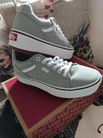Vans Plateau Stone Green Mint grau Sneaker Schnürer 39 weiß weich Bayern - Wittibreut Vorschau