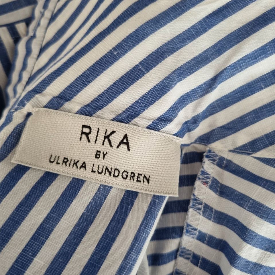 Rika by Ulrika Lundgren Bluse Martimer Stil Gr. S Leinenbluse in München