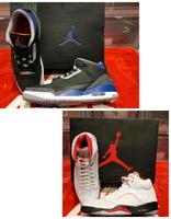 Nike Air Jordan 3 5 Black Court Purple Fire Red Tongue EU45 NEU Bayern - Illertissen Vorschau