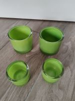 Gläser grün für Teelicht groß und klein (je 2 St.) Baden-Württemberg - Pliezhausen Vorschau